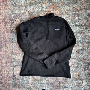 Patagonia Black Quarter Zip Long Sleeve, sz M